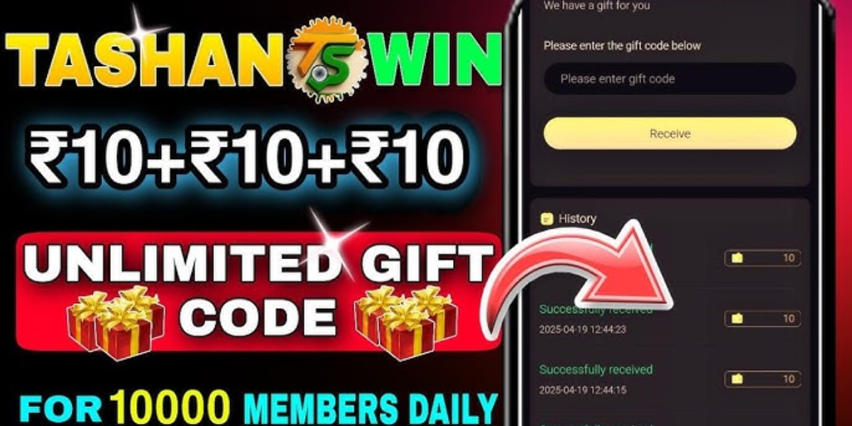 Tashan Win Gift Code
